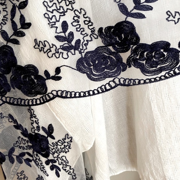 Boho Spring Summer Lightweight Kimono with Lace Trim - Picture 4 of 7